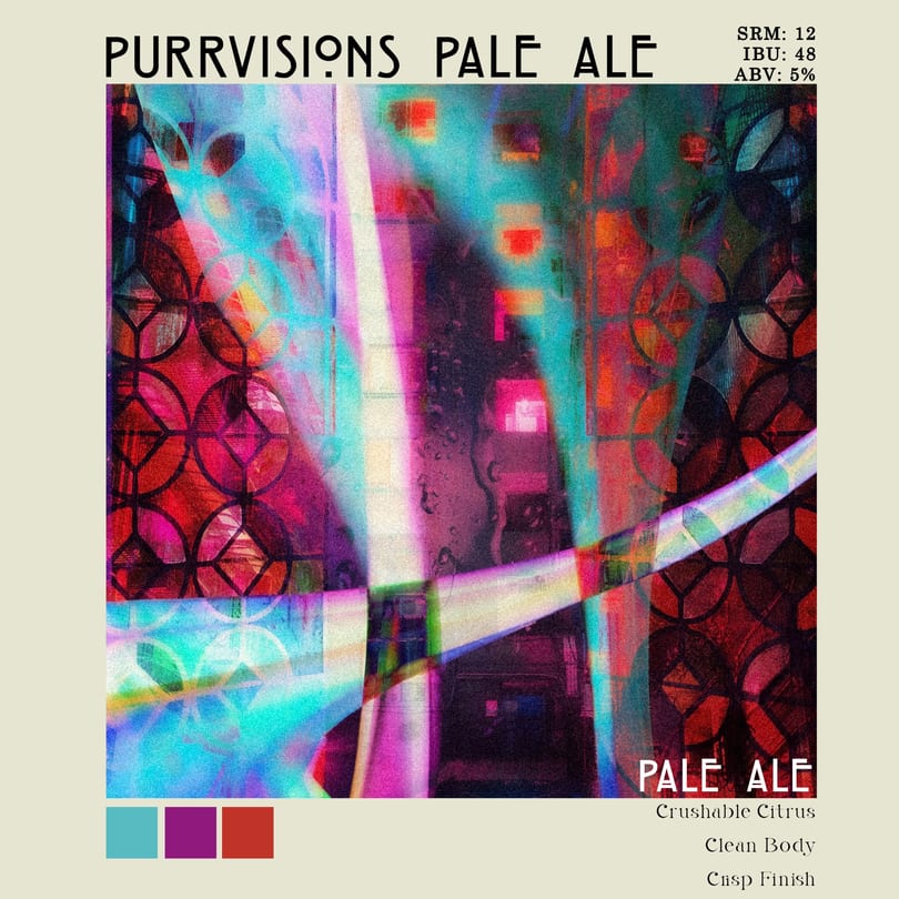 Abstract art with vibrant pink, blue, and red hues, featuring geometric patterns and light streaks.
